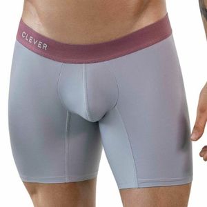 Фото Мужские трусы боксеры серые удлиненные Clever Moda AUDAZ LONG BOXER 186812