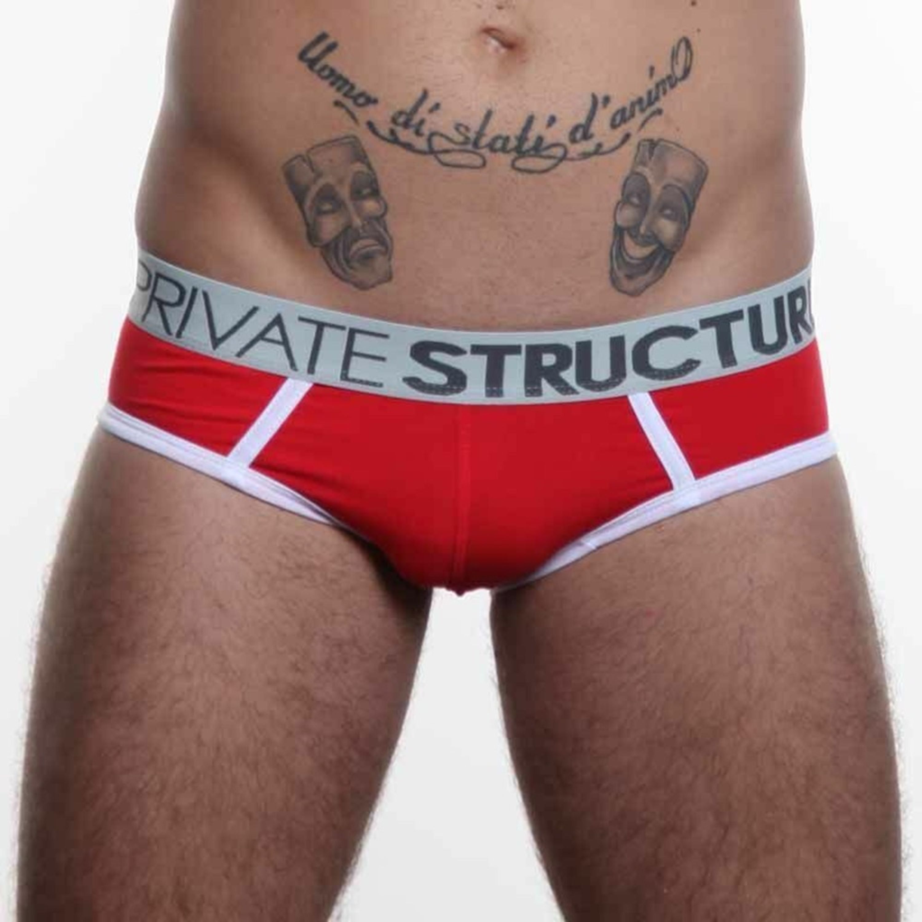 Мужские трусы слипы Private Structure Spectrum Low Rise Brief RED PST0018 фото 2