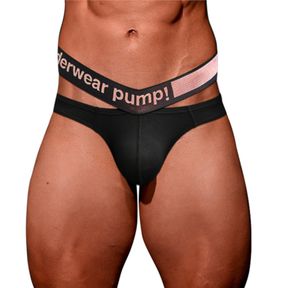Фото Мужские трусы стринги черные PUMP! MP234-2