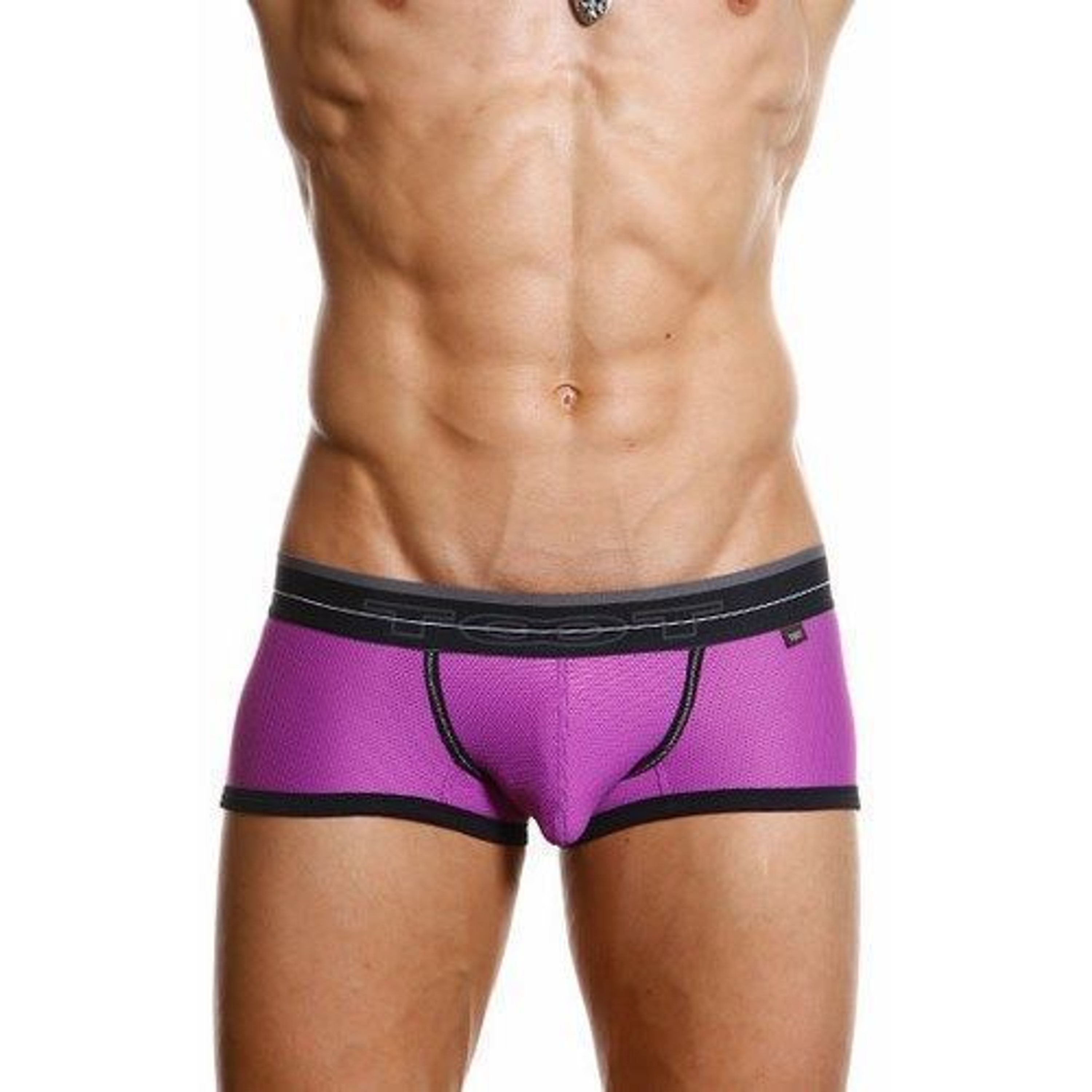 Мужские трусы хипсы фиолетовые в сетку TOOT Nylon Sport Hip Boxer TT00077 фото 1