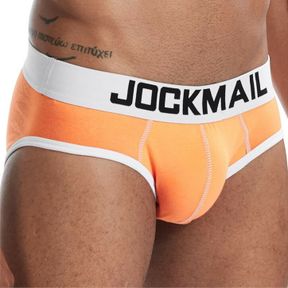 Фото Мужские трусы брифы оранжевые JOCKMAIL JM2032-21