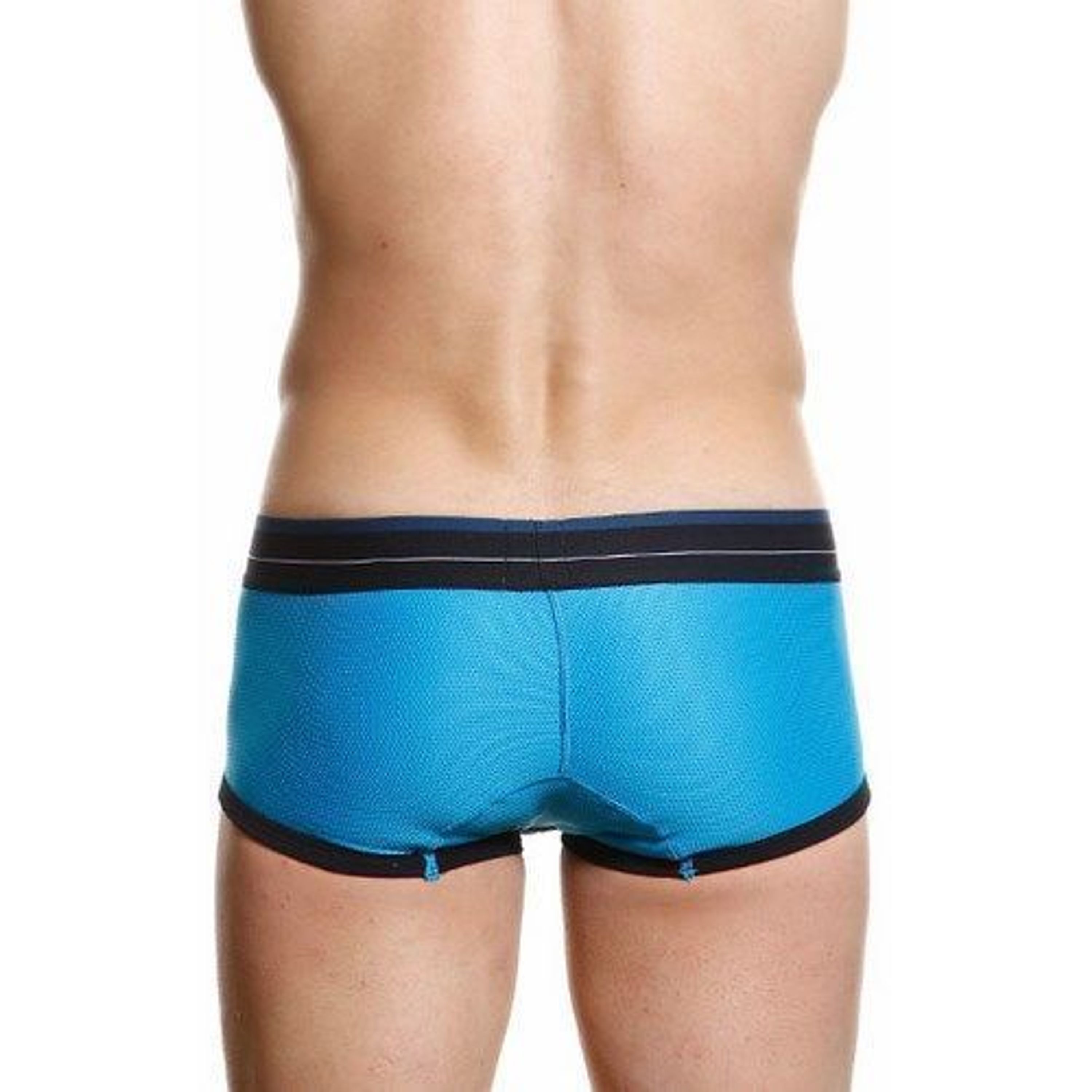 Мужские трусы хипсы синие в сетку TOOT Nylon Sport Hip Boxer TT00076 фото 2