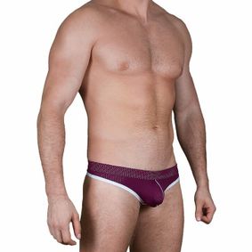 Фото Мужские трусы стринги фиолетовые Sesmik Active