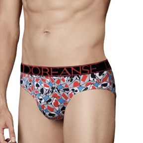 Фото Мужские трусы брифы голубые с принтом Doreanse 1027