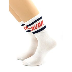 Фото Носки с надписью "CRUSH" белые Hobby Line