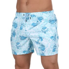Фото Мужские шорты для плавания бирюзовые с принтом DOREANSE 3813 Poseidon