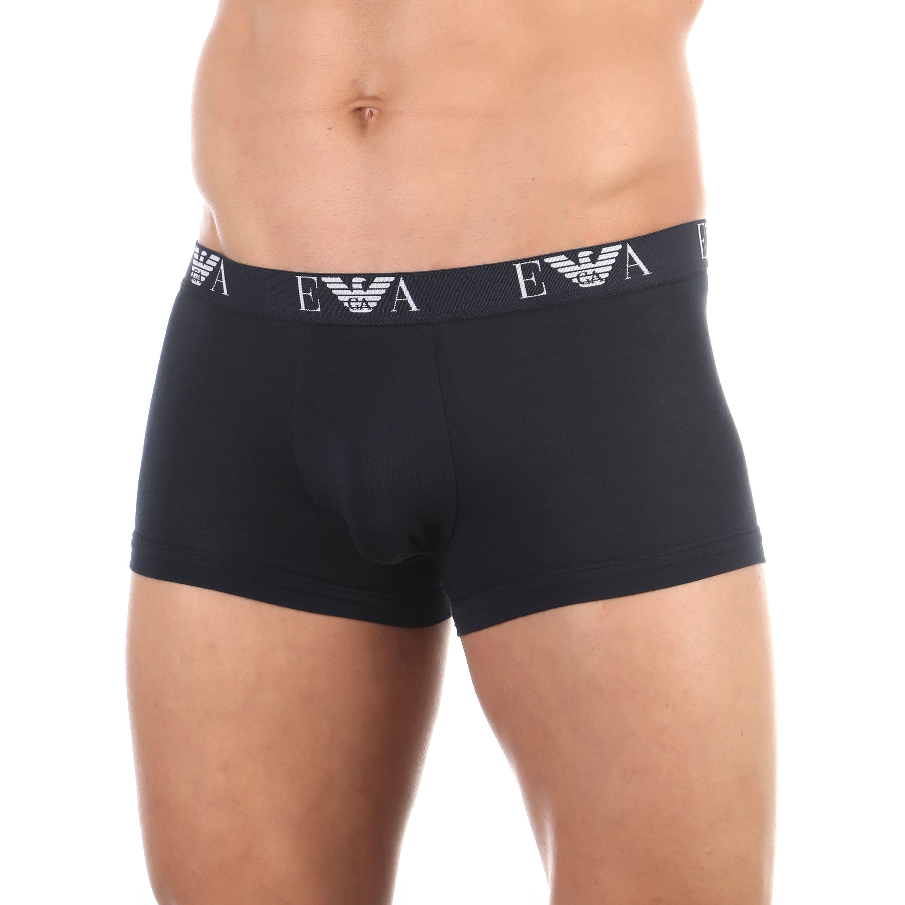 Мужские трусы боксеры темно-синие набор из 2-х штук Emporio Armani 111210_CC715 27435 фото 2