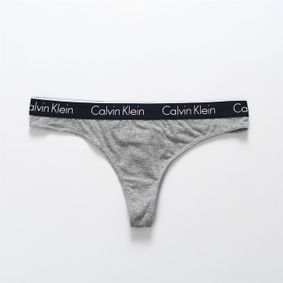 Фото Женские трусы стринги серые Calvin Klein Women