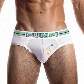 Фото Мужские трусы брифы белые PUMP! PU038-1