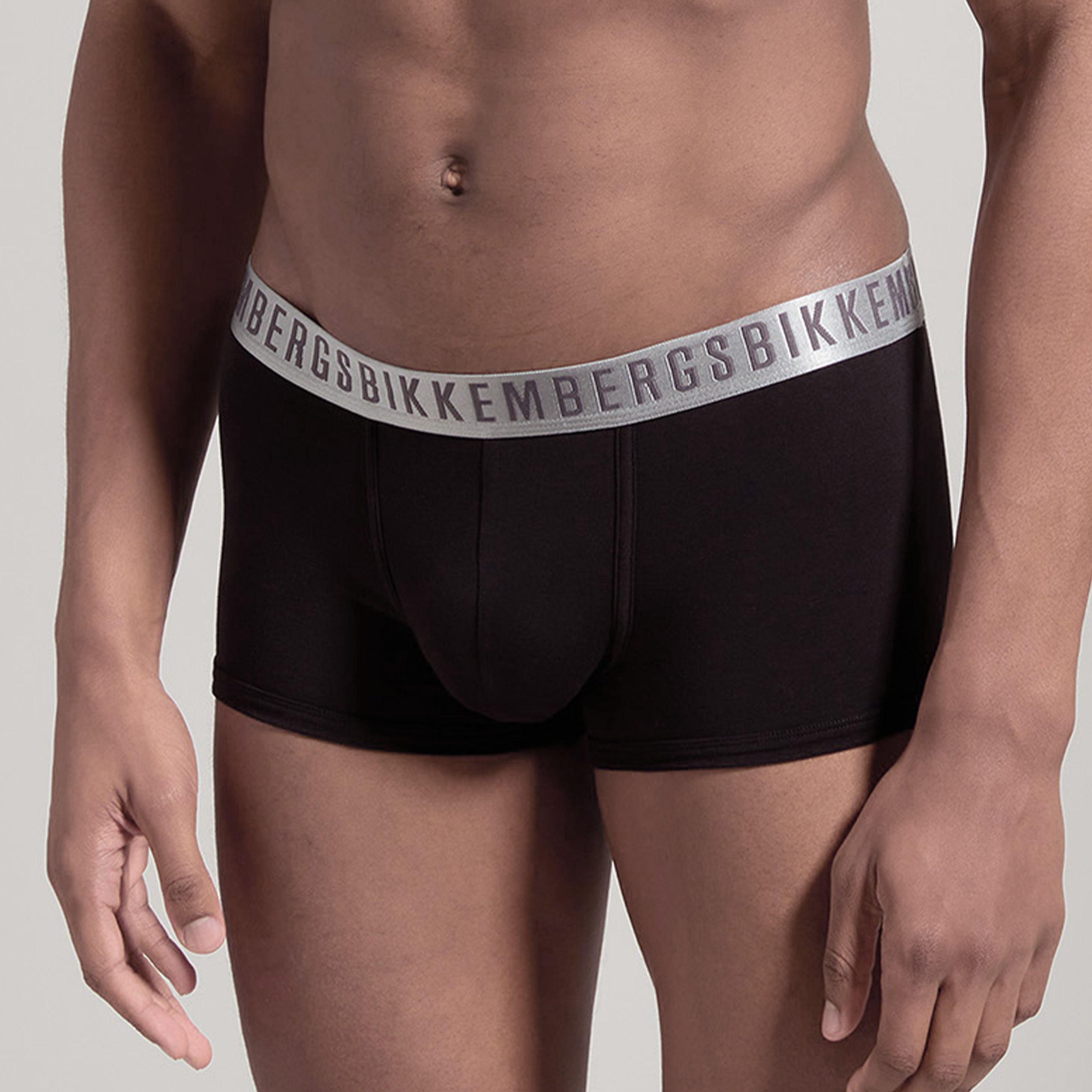 Мужские трусы боксеры черные набор 2в1 Bikkembergs SILVER BKK1UTR11BI фото 2