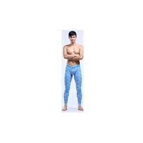 Фото Мужские кальсоны с узором голубые Cockon MAN pants Blue 23717