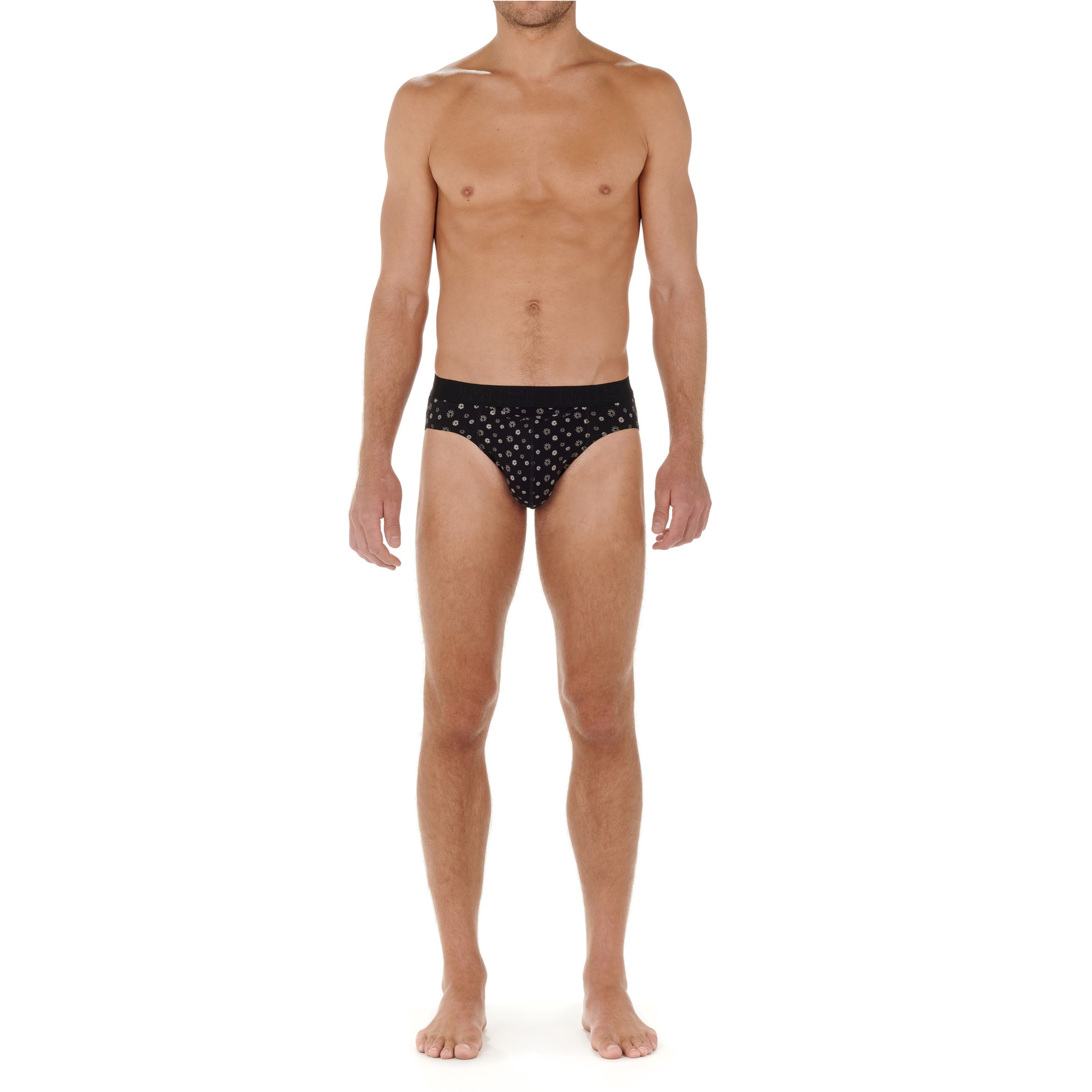 Мужские трусы брифы набор из 2-х штук (черные, черные с принтом) HOM JOAN #2 Mini Briefs HO1 2p 402659_40D042 фото 3