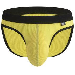 Фото Мужские трусы брифы желтые Romeo Rossi RR2081-13