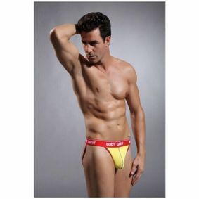 Фото Мужские джоки желтые GMW Sports Jockstrap Yellow