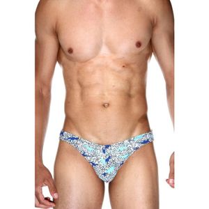 Фото Мужские трусы слипы светло-серые с принтом DARKZONE DZN6484