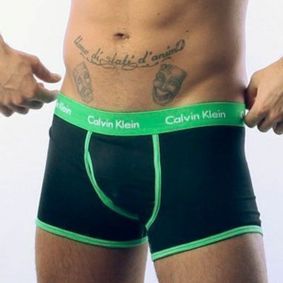 Фото  Мужские трусы боксеры Calvin Klein 365 Black Green