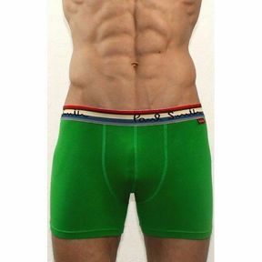 Фото Мужские трусы боксеры завышенные зеленые Paul Smith Green