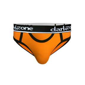 Фото Мужские трусы брифы с вырезом оранжевые DARKZONE DZN6257