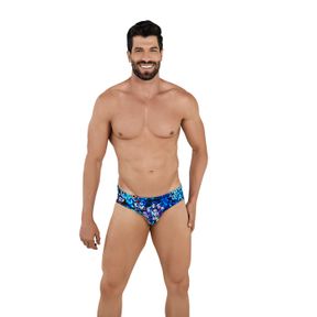 Фото Мужские плавки темно-синие с принтом Clever OCEAN SWIMSUIT 106108
