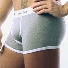 Фото  Мужские трусы боксеры Calvin Klein 365 Grey White