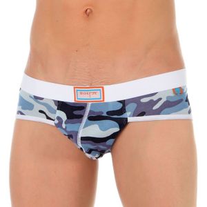 Фото Трусы мужские брифы синие камуфляжные Boefje 35696