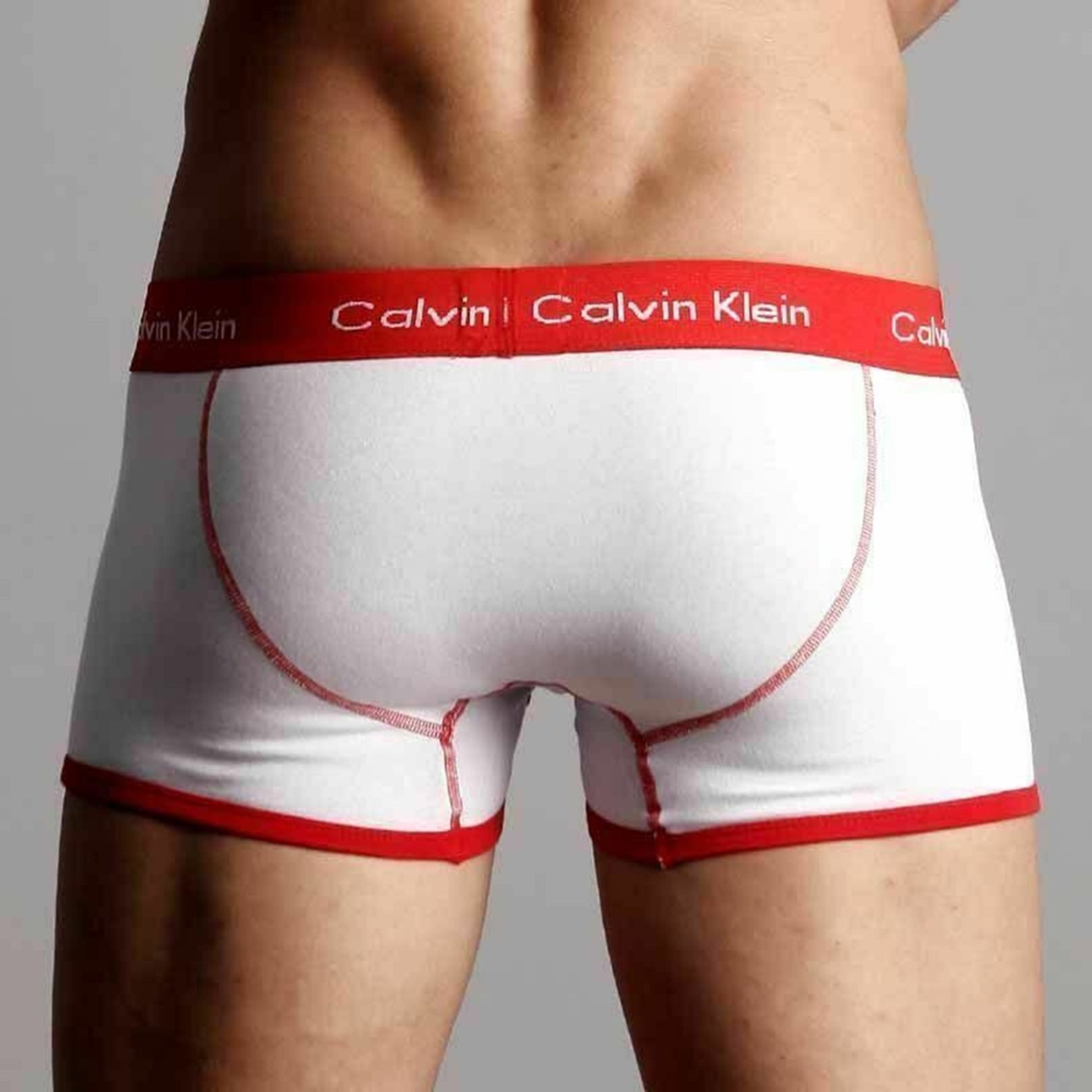 Мужские трусы боксеры Calvin Klein 365 White Red Boxer фото 4
