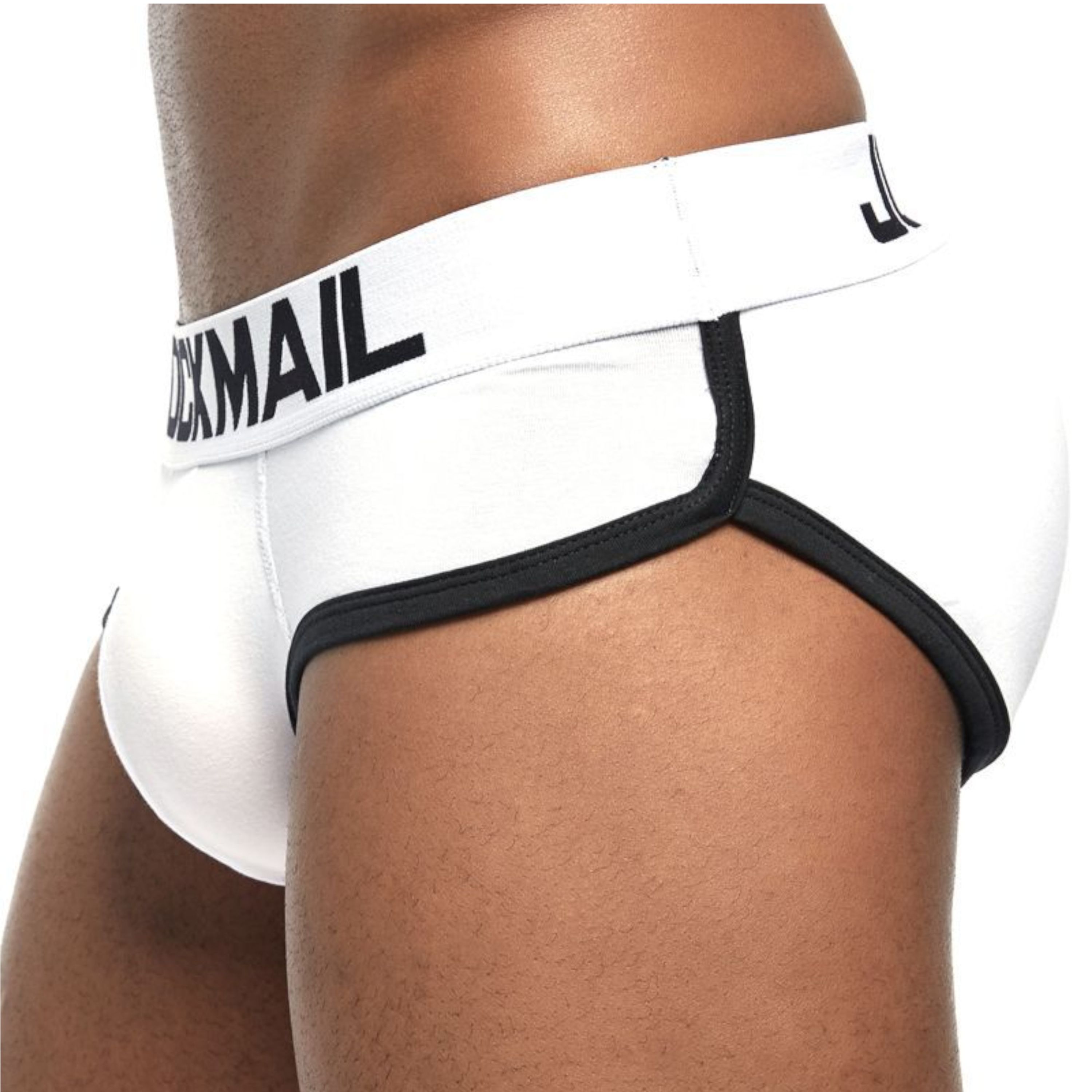 Мужские трусы брифы белые с push up JOCKMAIL JM2022-1 фото 4