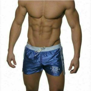 Фото Мужские спортивные шорты синие с голубым поясом ES Collection SHORTS BLUE WHITE