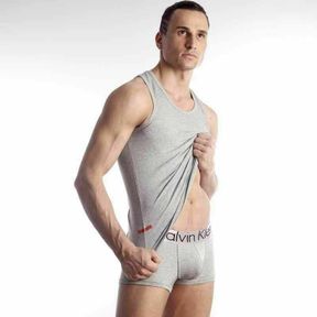 Фото Мужская майка серая Calvin Klein Grey Tank top