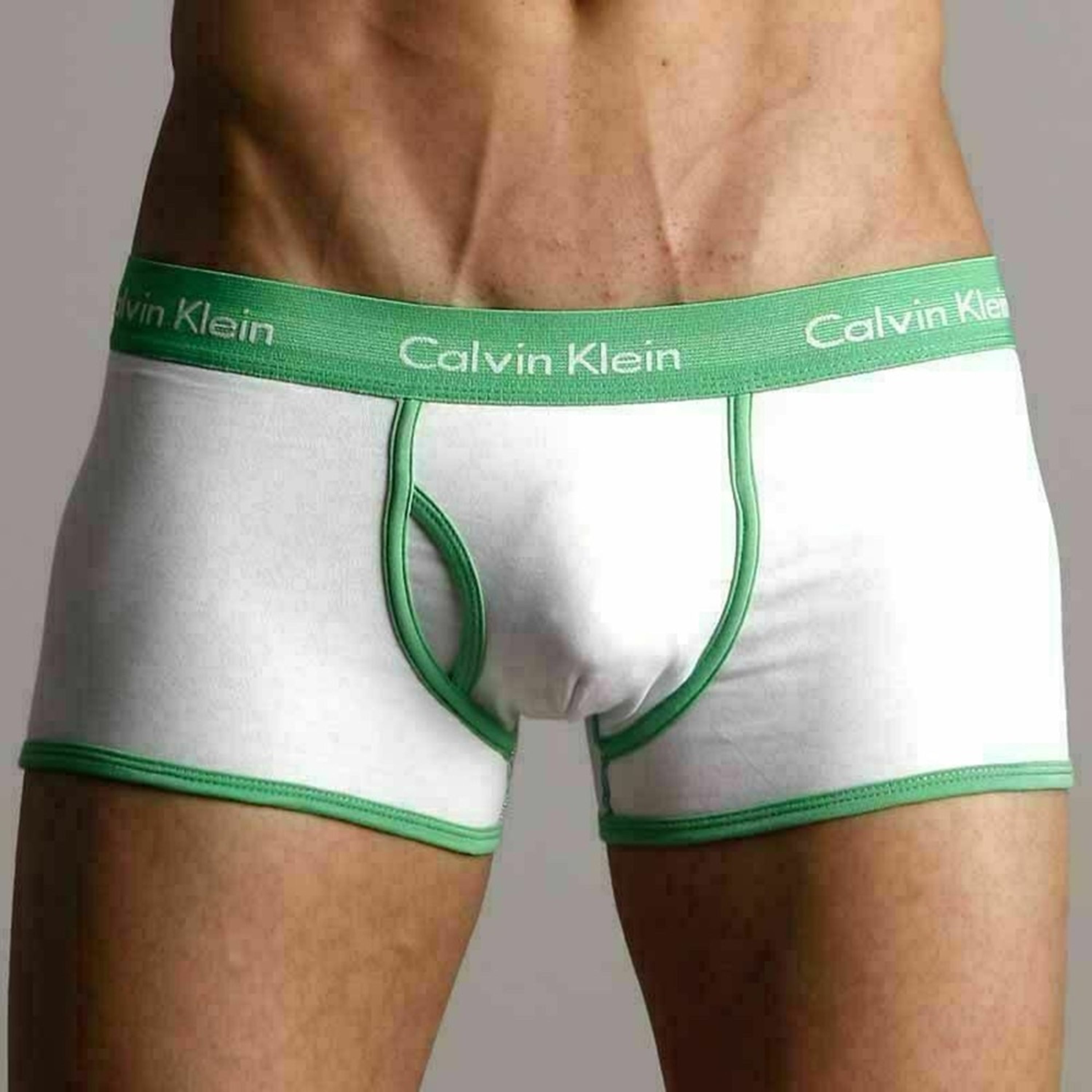 Мужские трусы боксеры Calvin Klein 365 White Green фото 2