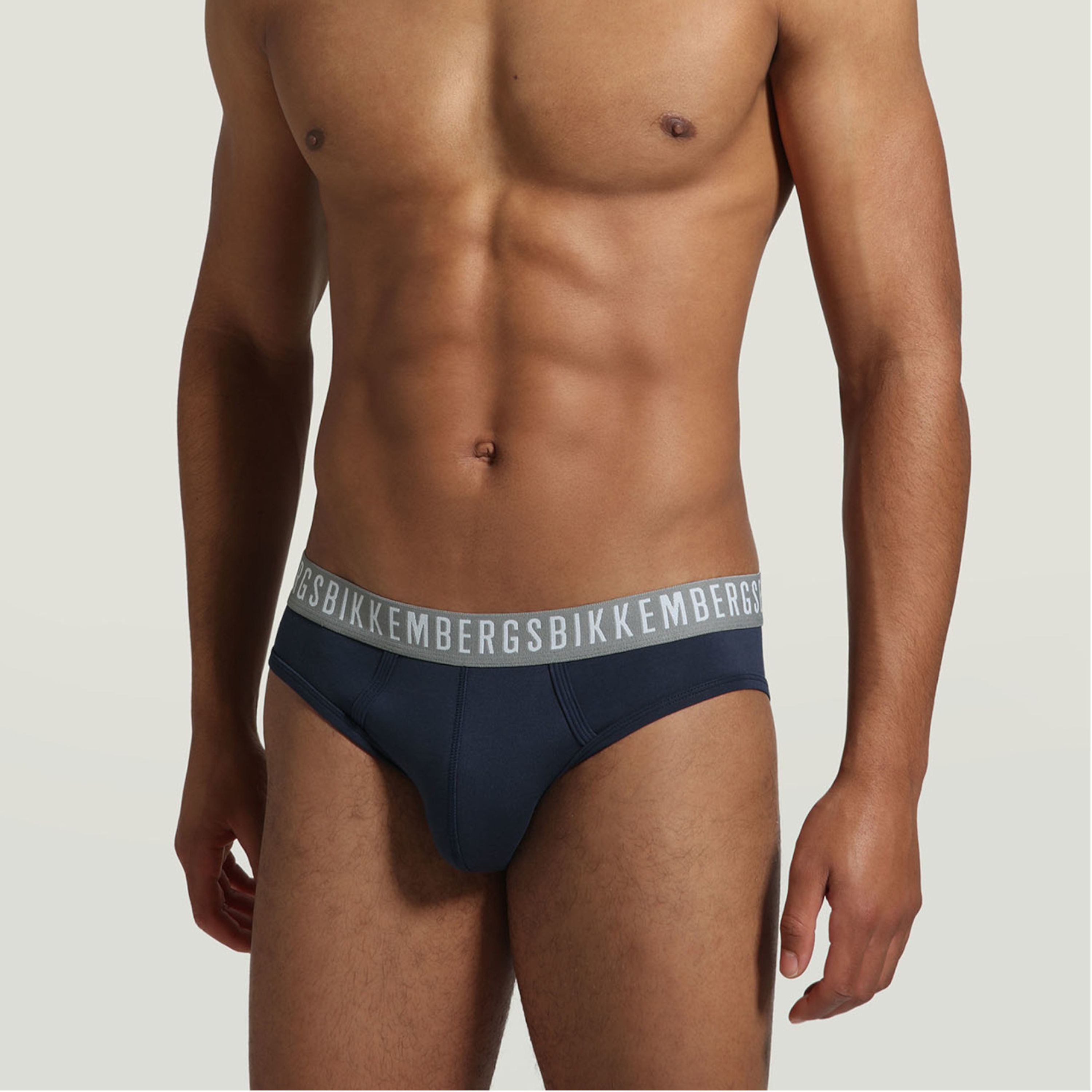 Мужские трусы брифы синие набор 3 в 1 Bikkembergs CLASSIC BKK1USP02TR фото 2
