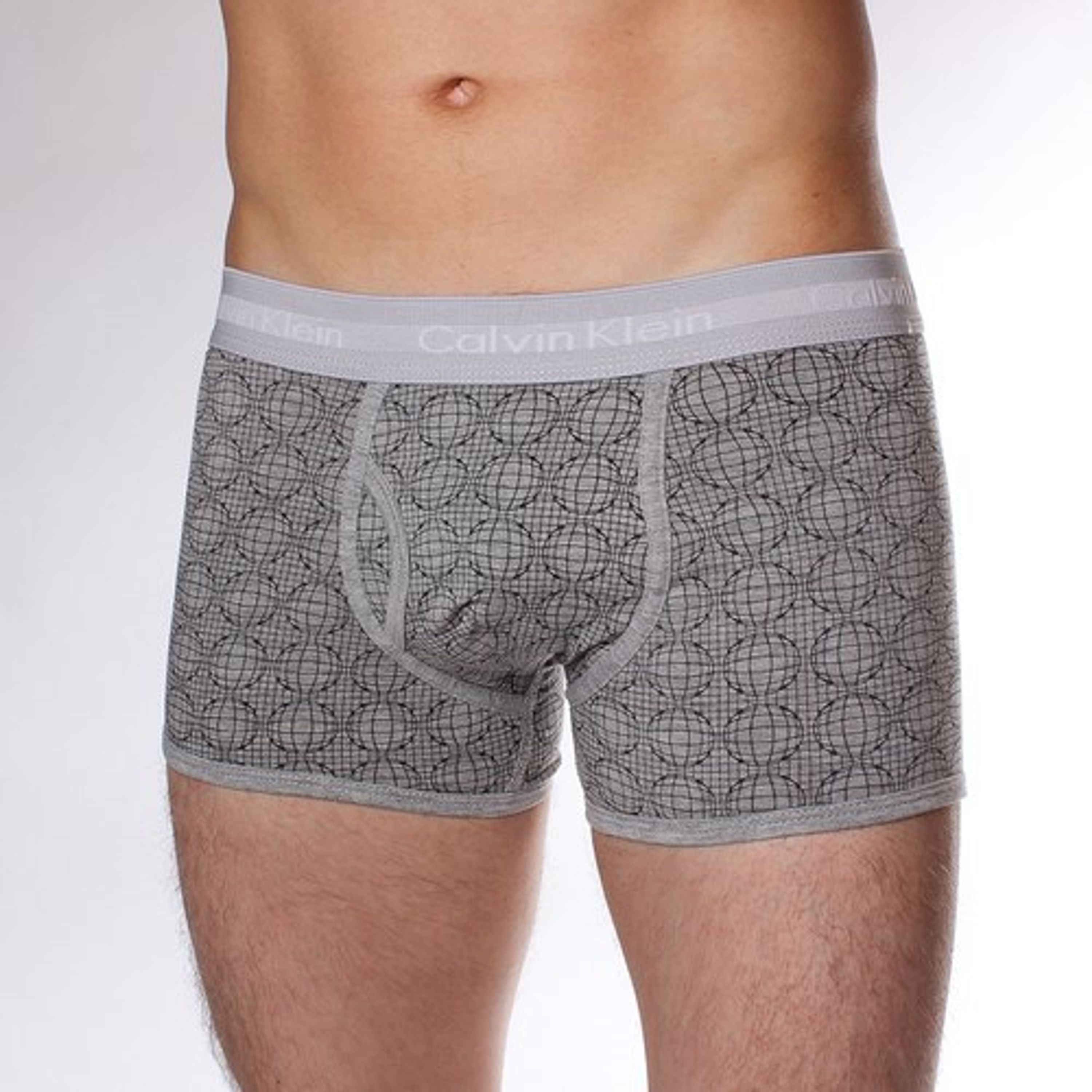 Мужские трусы боксеры серые Calvin Klein 365 print GREY SPHERE фото 1