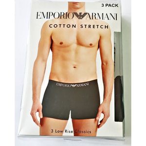 Фото Набор мужских трусов боксеров (черные ,серые, белые) 3шт, Emporio Armani Classic set