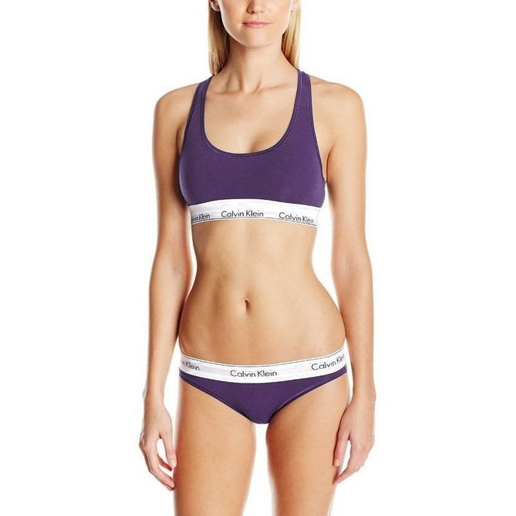 Женский комплект фиолетовый топ и стринги Calvin Klein Women Violet -купить недорого в интернет-магазине