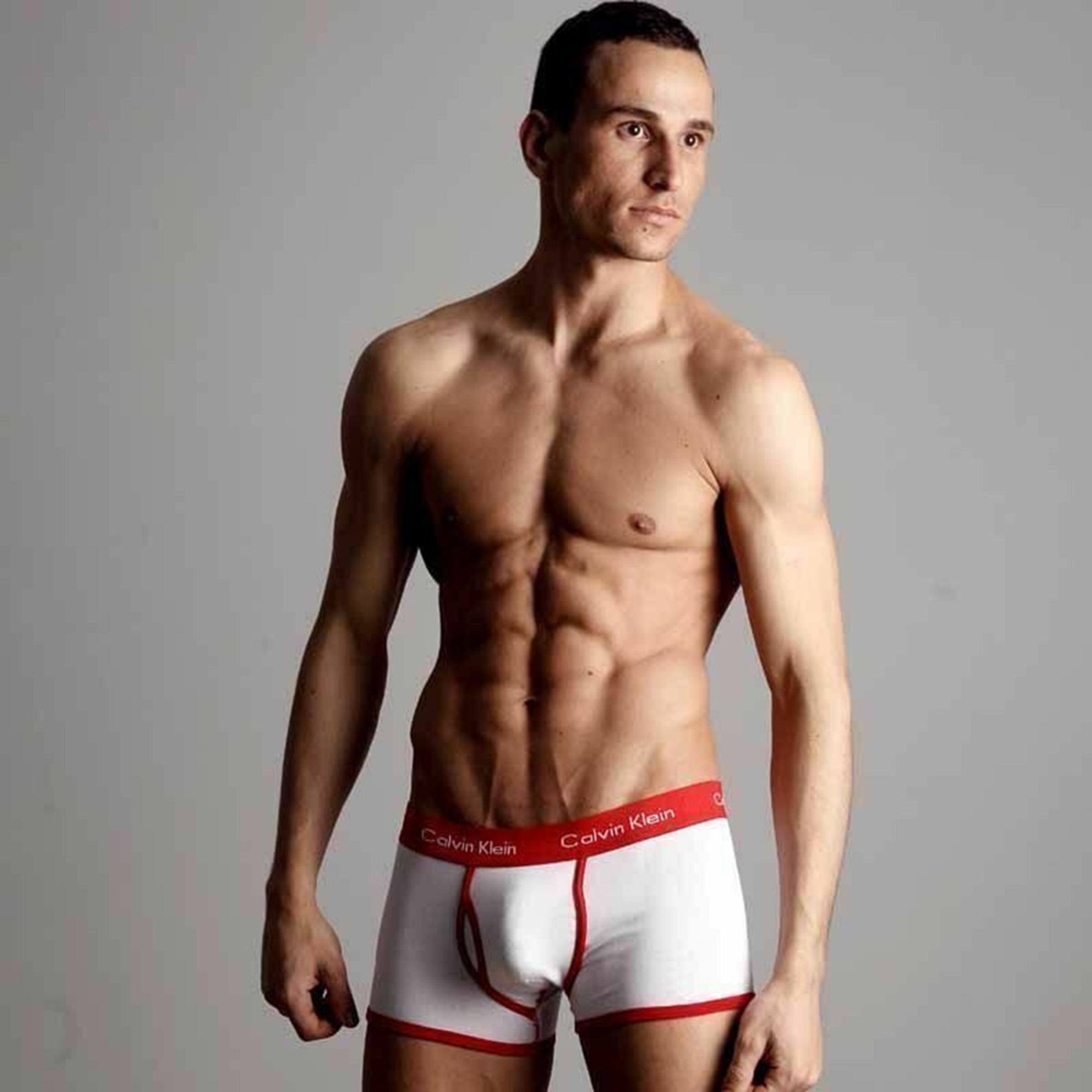 Мужские трусы боксеры Calvin Klein 365 White Red Boxer фото 1