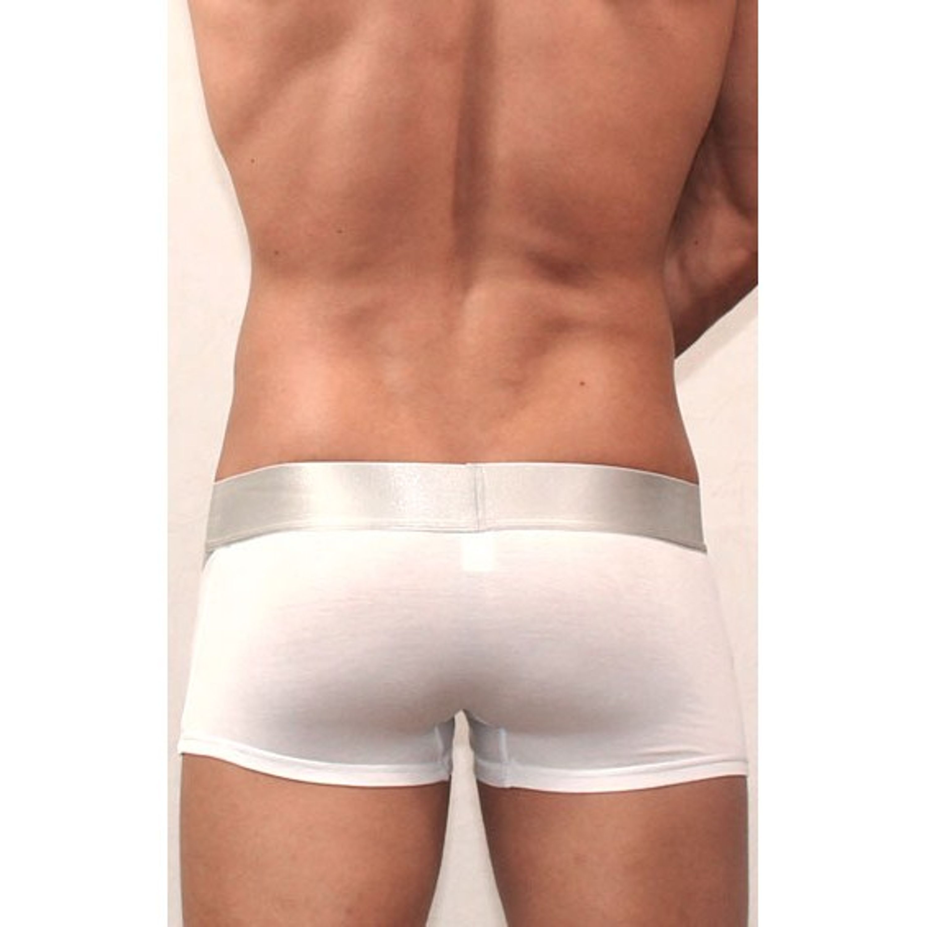 Мужские трусы боксеры белые Calvin Klein Steel White Grey фото 3