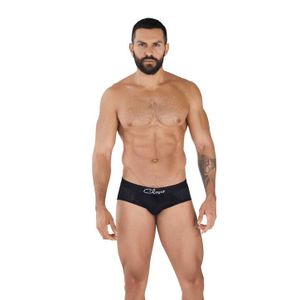 Фото Мужские трусы брифы черные в сетку Clever Moda TIME PIPING BRIEF 036711