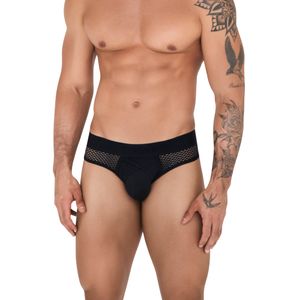 Фото Мужские трусы брифы черные Clever Moda SWIRL BRIEF 153211