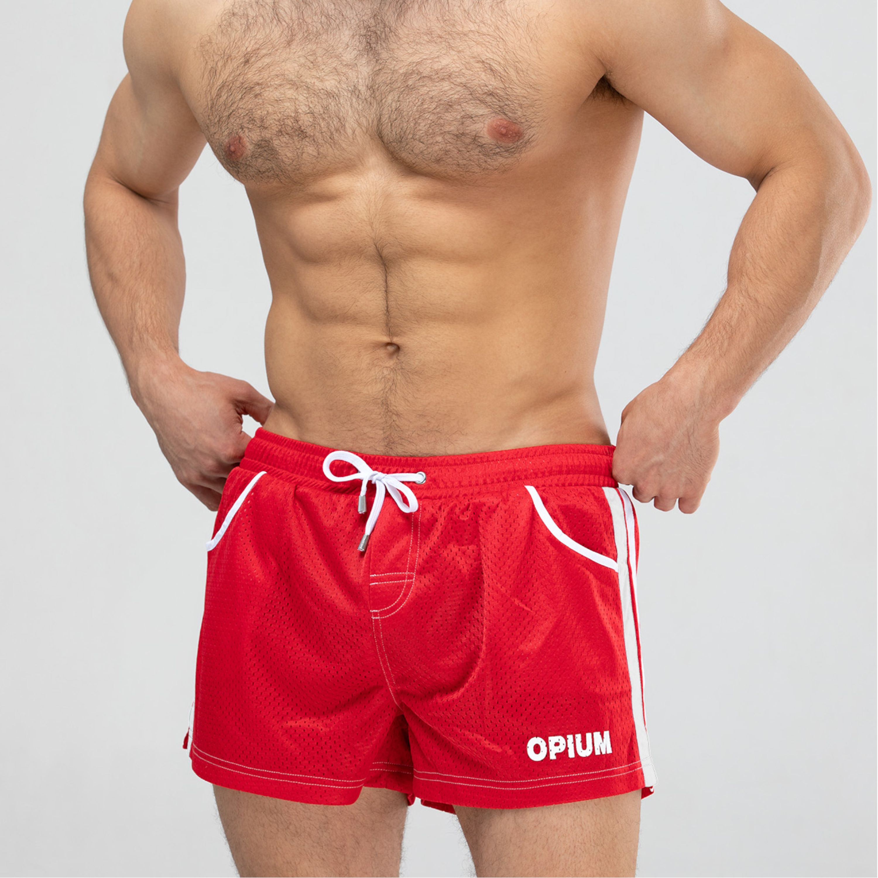 Мужские шорты пляжные красные Opium Sport&Home F-132 фото 1