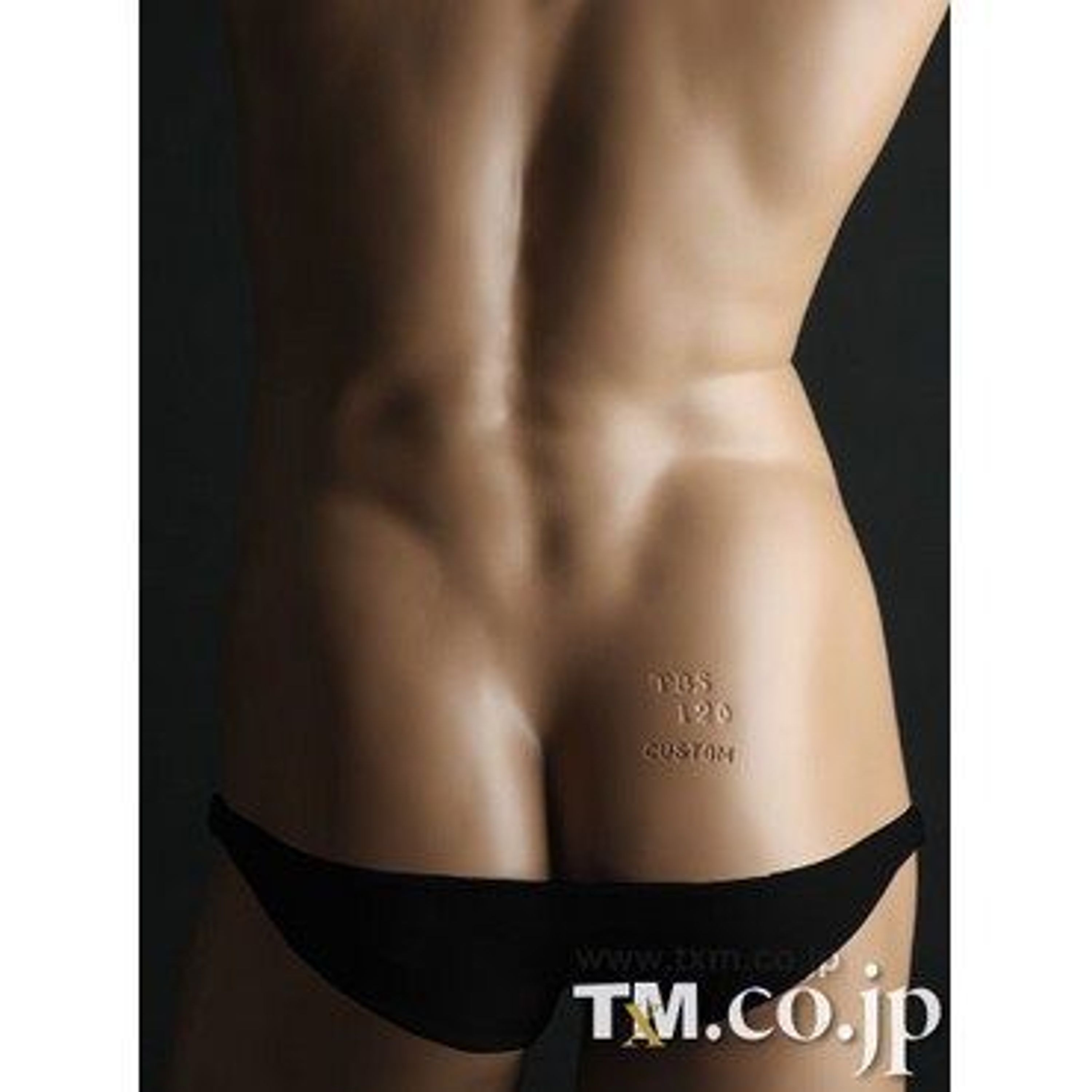 Мужские трусы танга черные TM Collection Black Brief 3045 фото 2