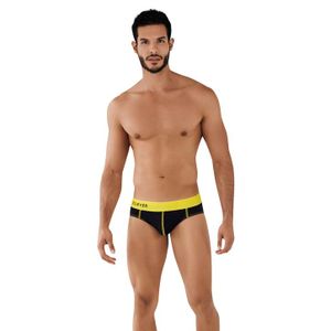 Фото Мужские трусы слипы черные Clever Moda TECHNIQUES BRIEF 079811