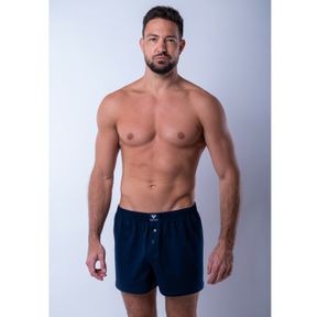 Фото Мужские трусы-шорты боксеры темно-синие MR. BIG MB208 dark blue