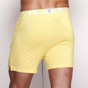 Фото  Мужские трусы-шорты желтые GMW Boxer Shorts Yellow