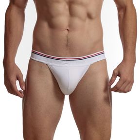 Фото Мужские трусы танга белые JOCKMAIL JM3037-1