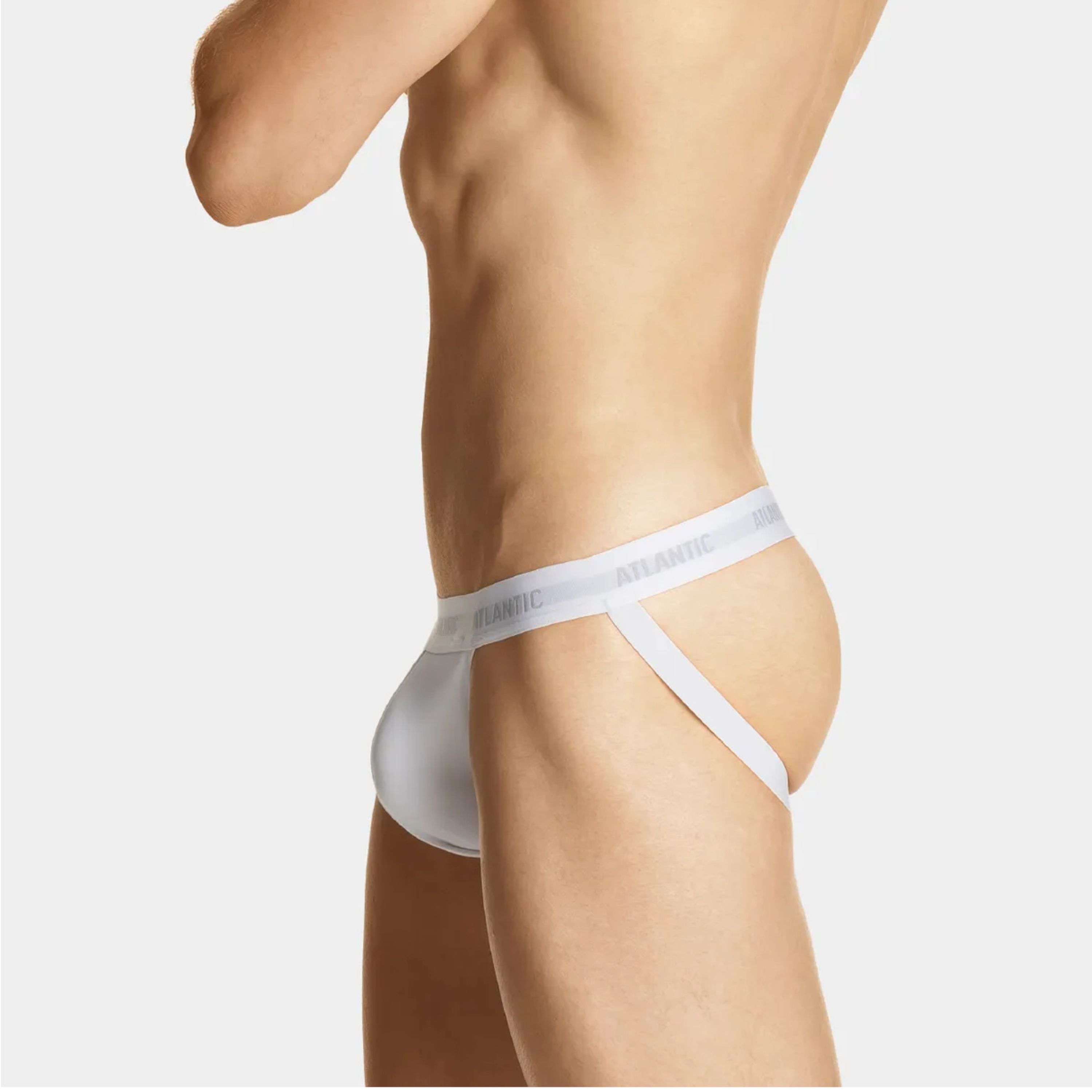 Мужские трусы джоки белые ATLANTIC Jock Strap MP-1571 фото 1