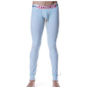 Фото Мужские кальсоны голубые Seobean Long Johns Blue Check Фото Мужские кальсоны голубые Seobean Long Johns Blue Check