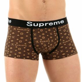 Фото Мужские трусы боксеры коричневые Supreme LV