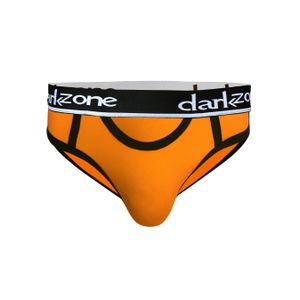 Фото Мужские трусы брифы с вырезом оранжевые DARKZONE DZN6257