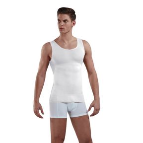 Фото Мужская утягивающая майка plus-size Doreanse 5950P белая Фото Мужская утягивающая майка plus-size Doreanse 5950P белая