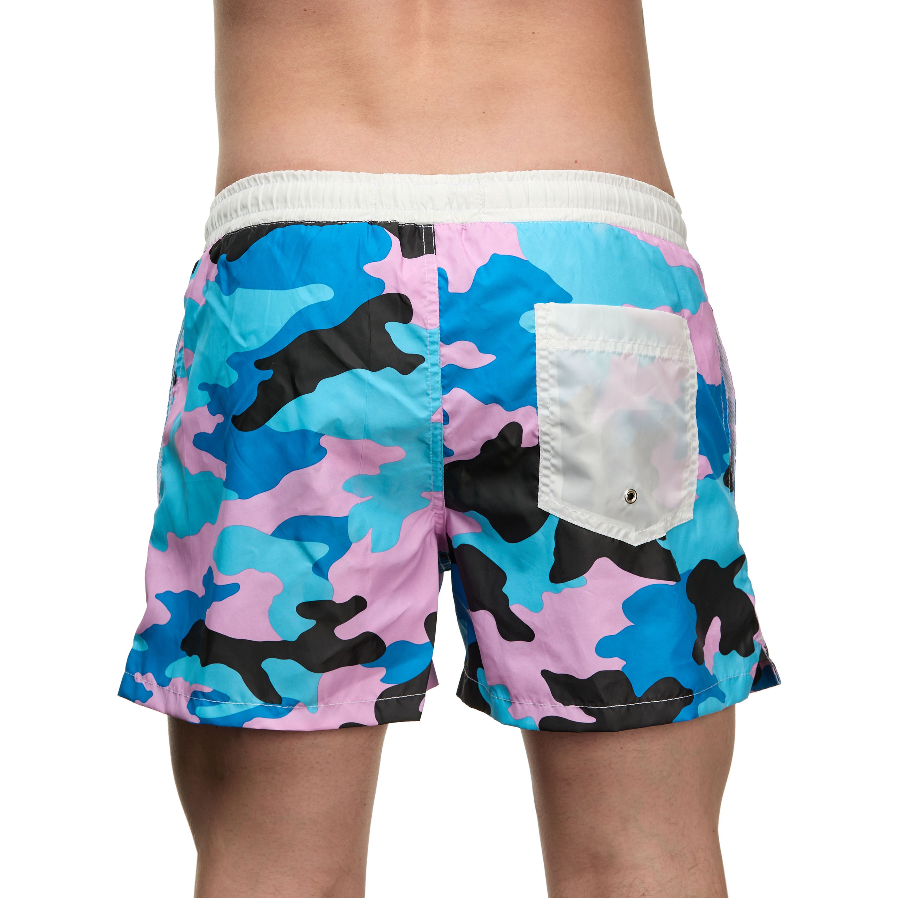 Мужские шорты голубые с камуфляжным принтом Sesmik STORM MILITARY PINK фото 2
